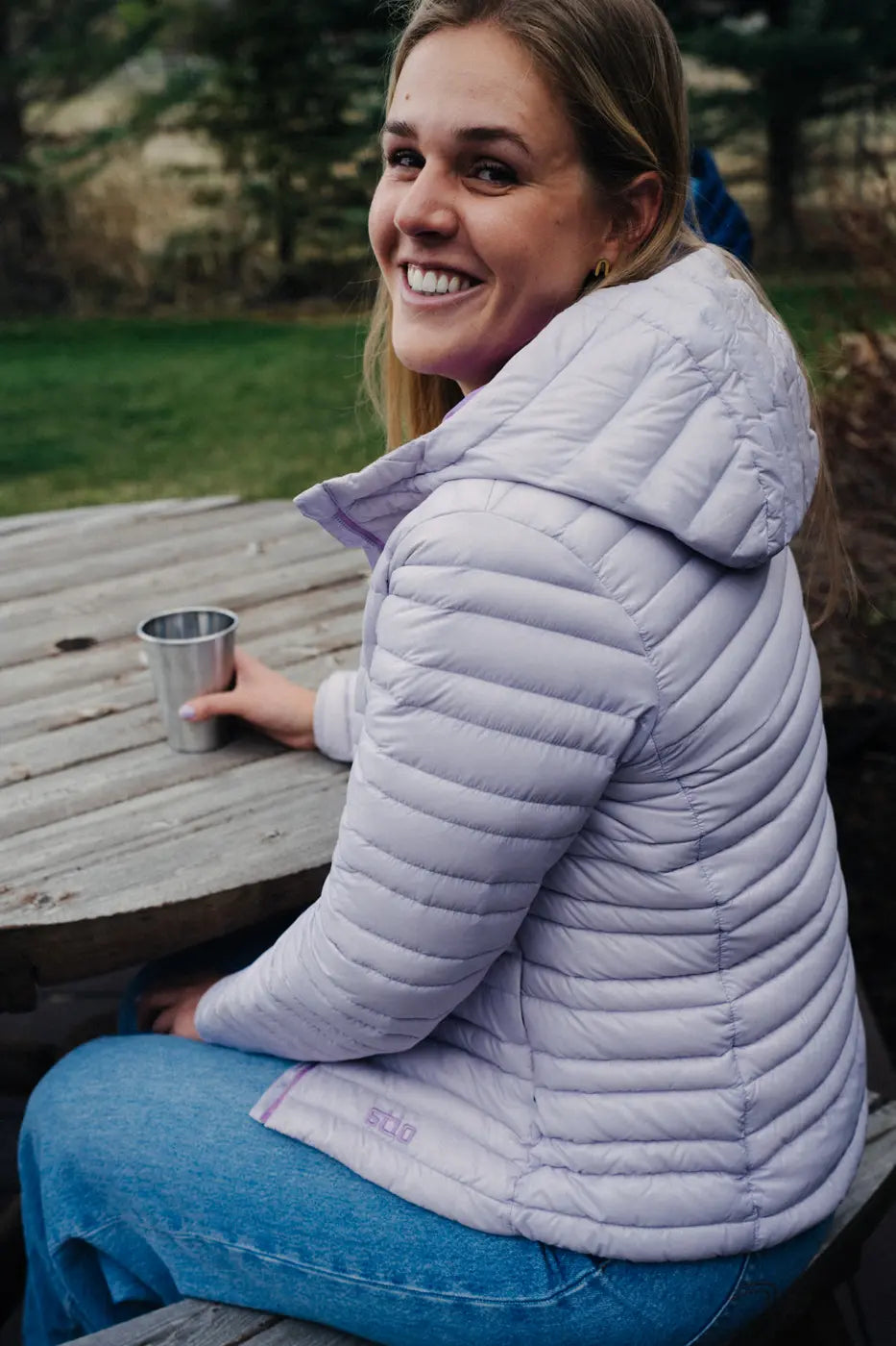 Womens Pinion Down Hooded Jacket